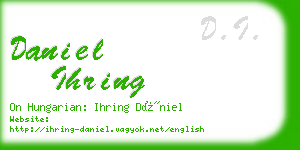 daniel ihring business card